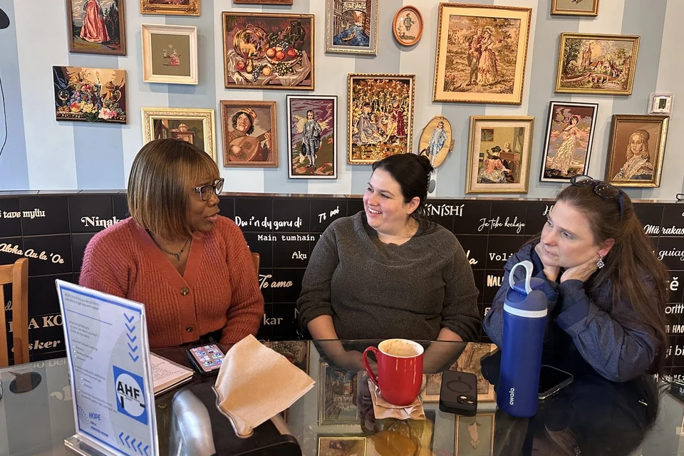 AHF local meetup - members collaborating during a discussion